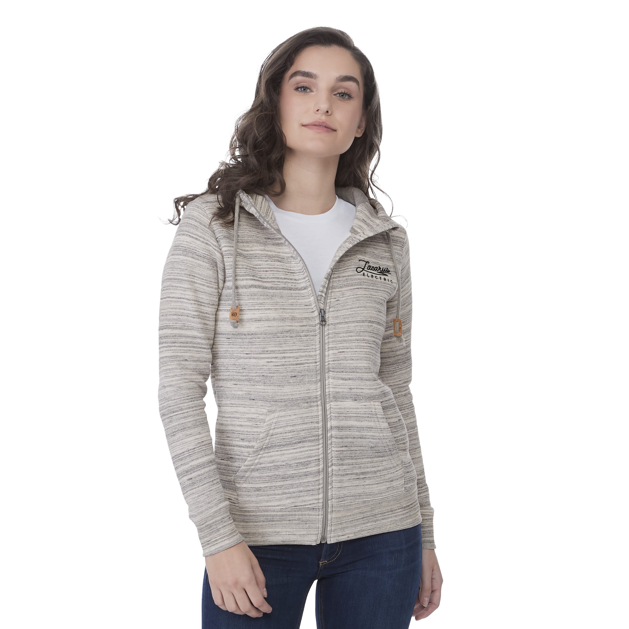 Women's tentree Space Dye Full Zip Fleece Hoodie 1