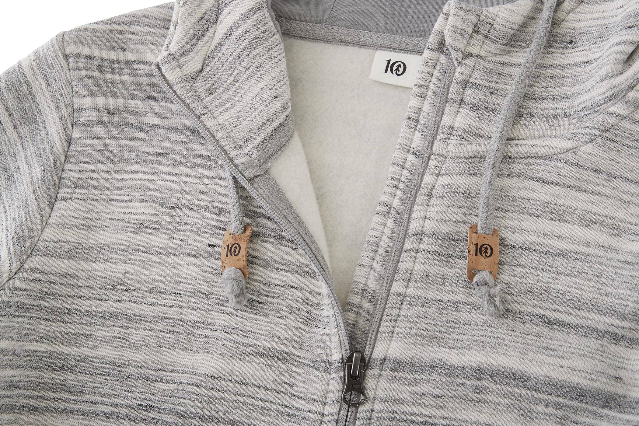 Women's tentree Space Dye Full Zip Fleece Hoodie 1