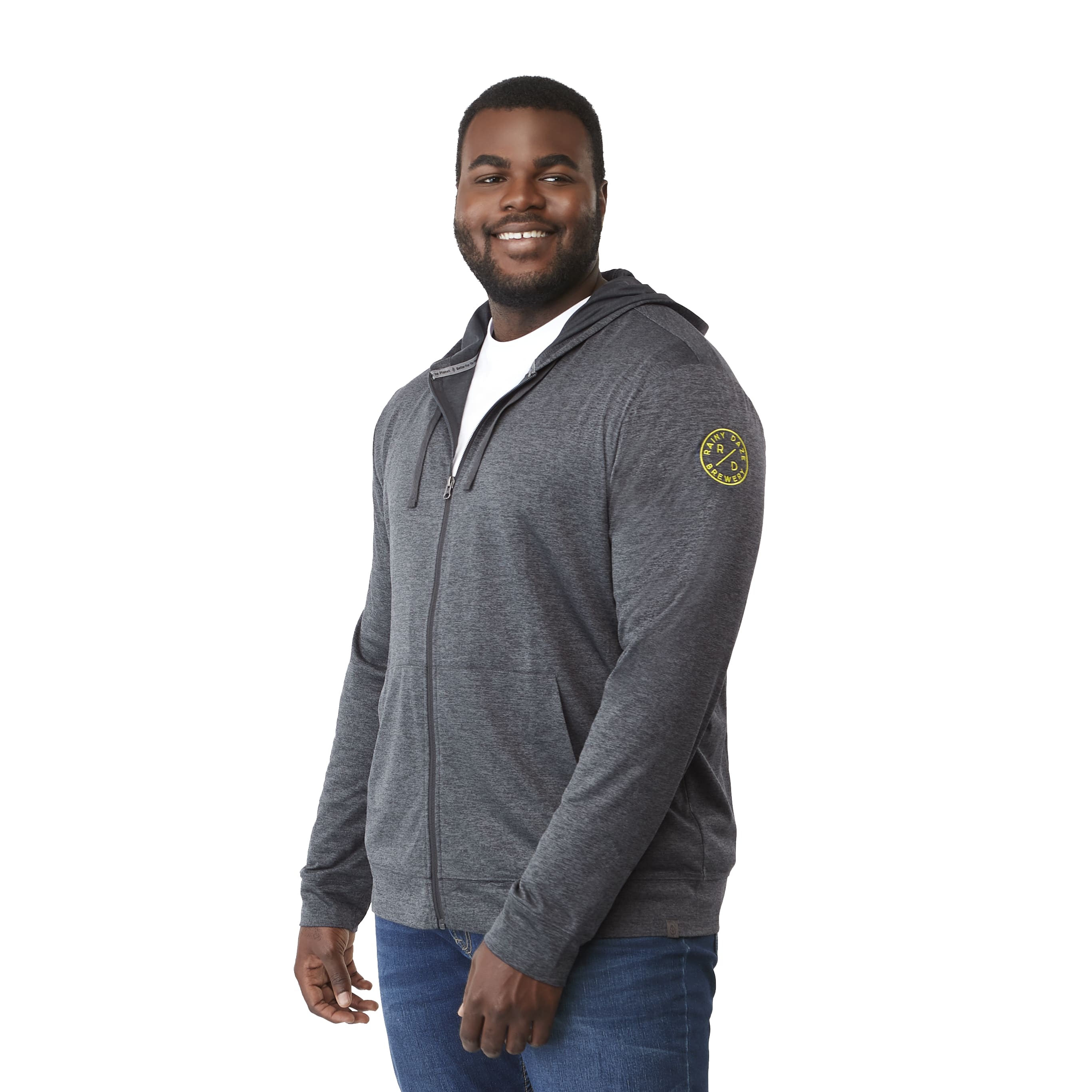 Men's LAVAR Eco Knit Full Zip Lightweight Performance Hoody 1