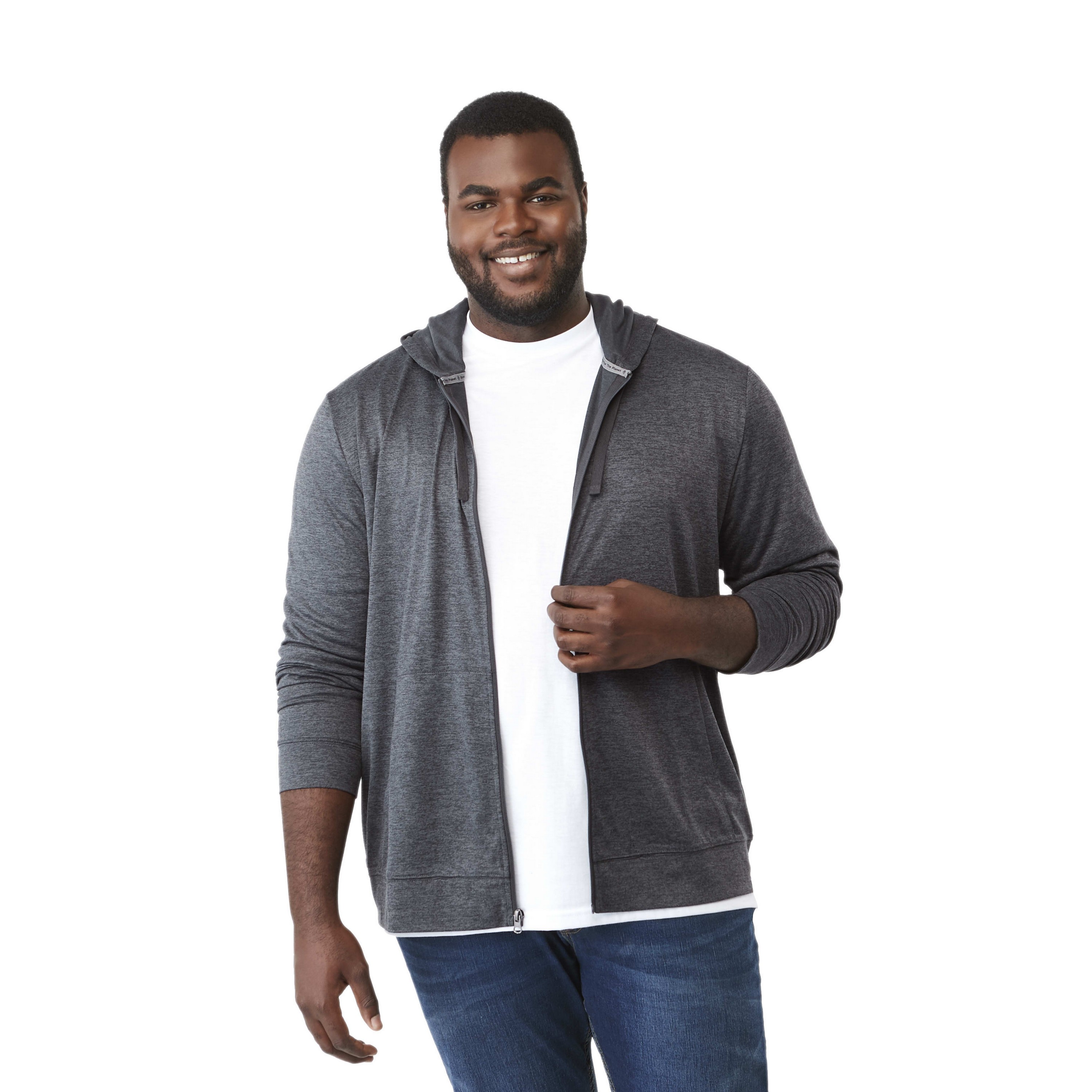 Men's LAVAR Eco Knit Full Zip Lightweight Performance Hoody 1