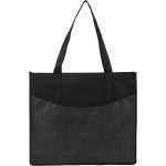 Brooke Recycled Non-Woven Convention Tote - SM-7473BKFront Brooke Recycled Non-Woven Convention Tote - SM-7473BKFront