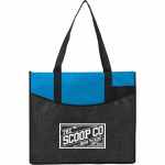 Brooke Recycled Non-Woven Convention Tote - SM-7473PBLFront Brooke Recycled Non-Woven Convention Tote - SM-7473PBLFront