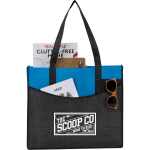 Brooke Recycled Non-Woven Convention Tote - SM-7473PBLFront Brooke Recycled Non-Woven Convention Tote - SM-7473PBLFront