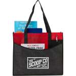 Brooke Recycled Non-Woven Convention Tote - SM-7473RDFront Brooke Recycled Non-Woven Convention Tote - SM-7473RDFront