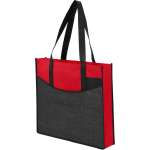 Brooke Recycled Non-Woven Convention Tote - SM-7473RDAngle-Left Brooke Recycled Non-Woven Convention Tote - SM-7473RDAngle-Left