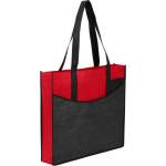 Brooke Recycled Non-Woven Convention Tote - SM-7473RDAngle-Right Brooke Recycled Non-Woven Convention Tote - SM-7473RDAngle-Right