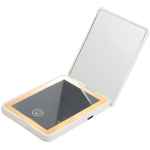 Rechargeable 100% RABS LED Compact Mirror - SM-1409WHAngle-Right Rechargeable 100% RABS LED Compact Mirror - SM-1409WHAngle-Right
