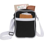 Varsity rPET Crossbody Bag - SM-5459BKFront Varsity rPET Crossbody Bag - SM-5459BKFront