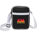 Varsity rPET Crossbody Bag - SM-5459BKFront Varsity rPET Crossbody Bag - SM-5459BKFront
