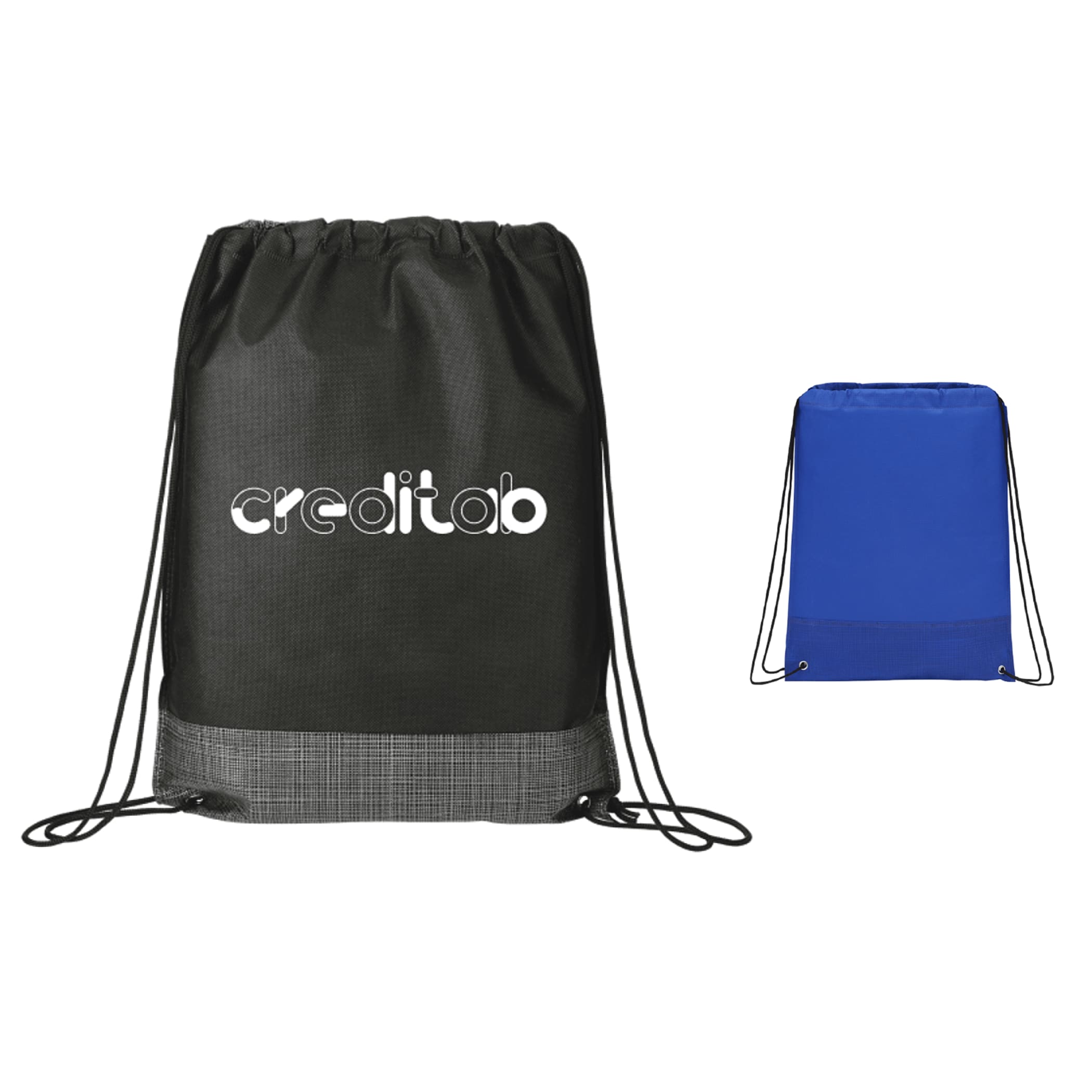 Crossweave Heat Sealed Drawstring Bag 1