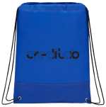 Crossweave Heat Sealed Drawstring Bag - SM-5892RYLFront Crossweave Heat Sealed Drawstring Bag - SM-5892RYLFront
