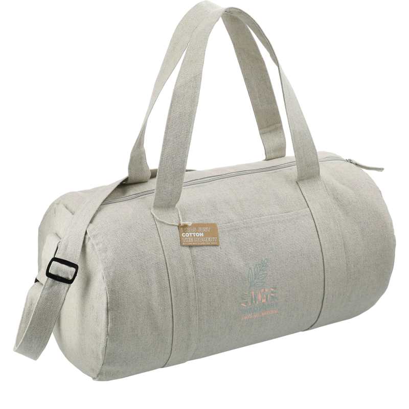 Repose 10oz Recycled Cotton Barrel Duffle Bag 1 Repose 10oz Recycled Cotton Barrel Duffle Bag 1