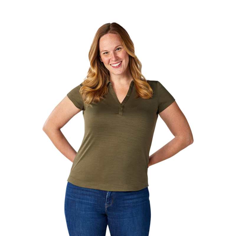 Women%27s AMOS Eco Short Sleeve Performance Polo 1 Women%27s AMOS Eco Short Sleeve Performance Polo 1