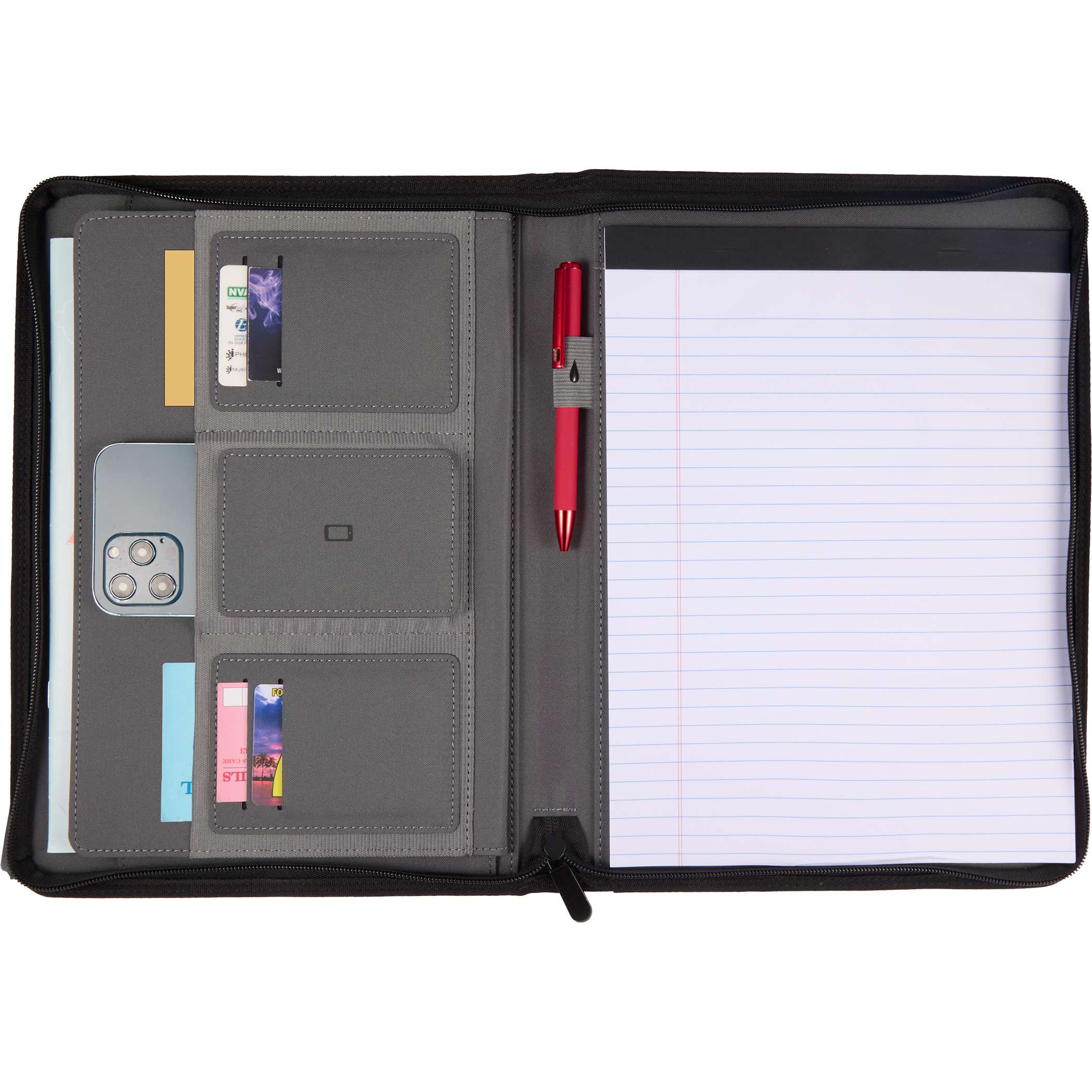 Puffer Zippered Padfolio with FSC® Recycled Paper 1