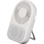 Audio Breeze Desktop Fan with Bluetooth Speaker - 7195-76WHFront Audio Breeze Desktop Fan with Bluetooth Speaker - 7195-76WHFront