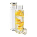 Libbey 24 oz Glass Water Bottle with Press-On Lid 4 Libbey 24 oz Glass Water Bottle with Press-On Lid 4