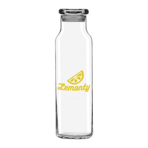 Libbey 24 oz Glass Water Bottle with Press-On Lid 1 Libbey 24 oz Glass Water Bottle with Press-On Lid 1