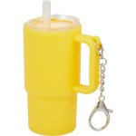 Shot Glass Tumbler w/ Keychain 4oz - SM-6571YWAngle-Left Shot Glass Tumbler w/ Keychain 4oz - SM-6571YWAngle-Left