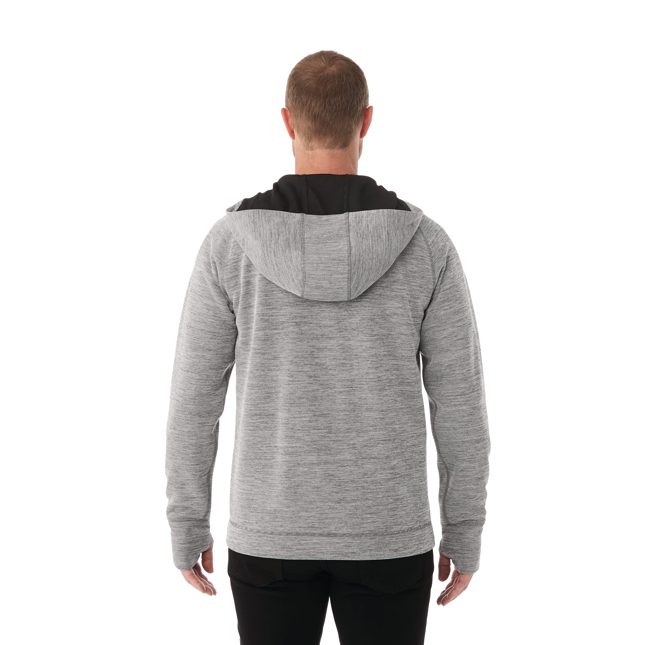 Men's ODELL Performance Knit Full Zip Hoodie with Thumb Holes 2