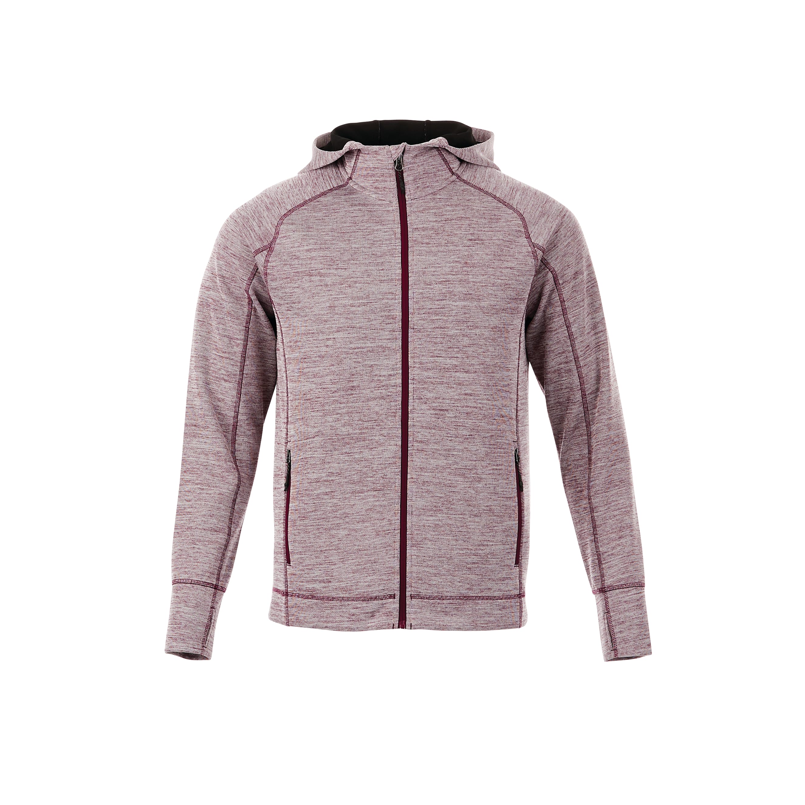 Men's ODELL Performance Knit Full Zip Hoodie with Thumb Holes 2