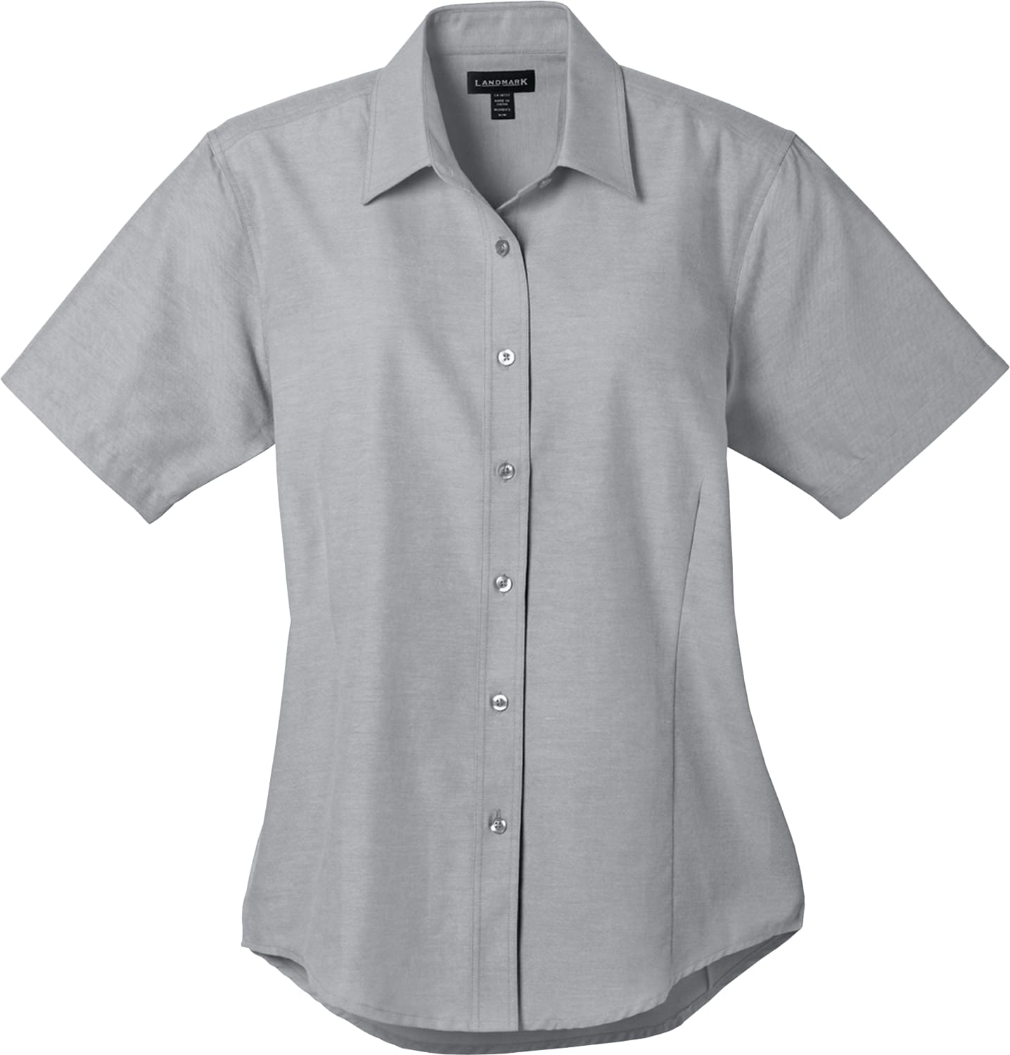 Women's LAMBERT Oxford Short Sleeve Button Up Shirt 2