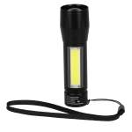 Mini Eco Rechargeable 50 Lumen Flashlight - SM-9527BKBack Mini Eco Rechargeable 50 Lumen Flashlight - SM-9527BKBack