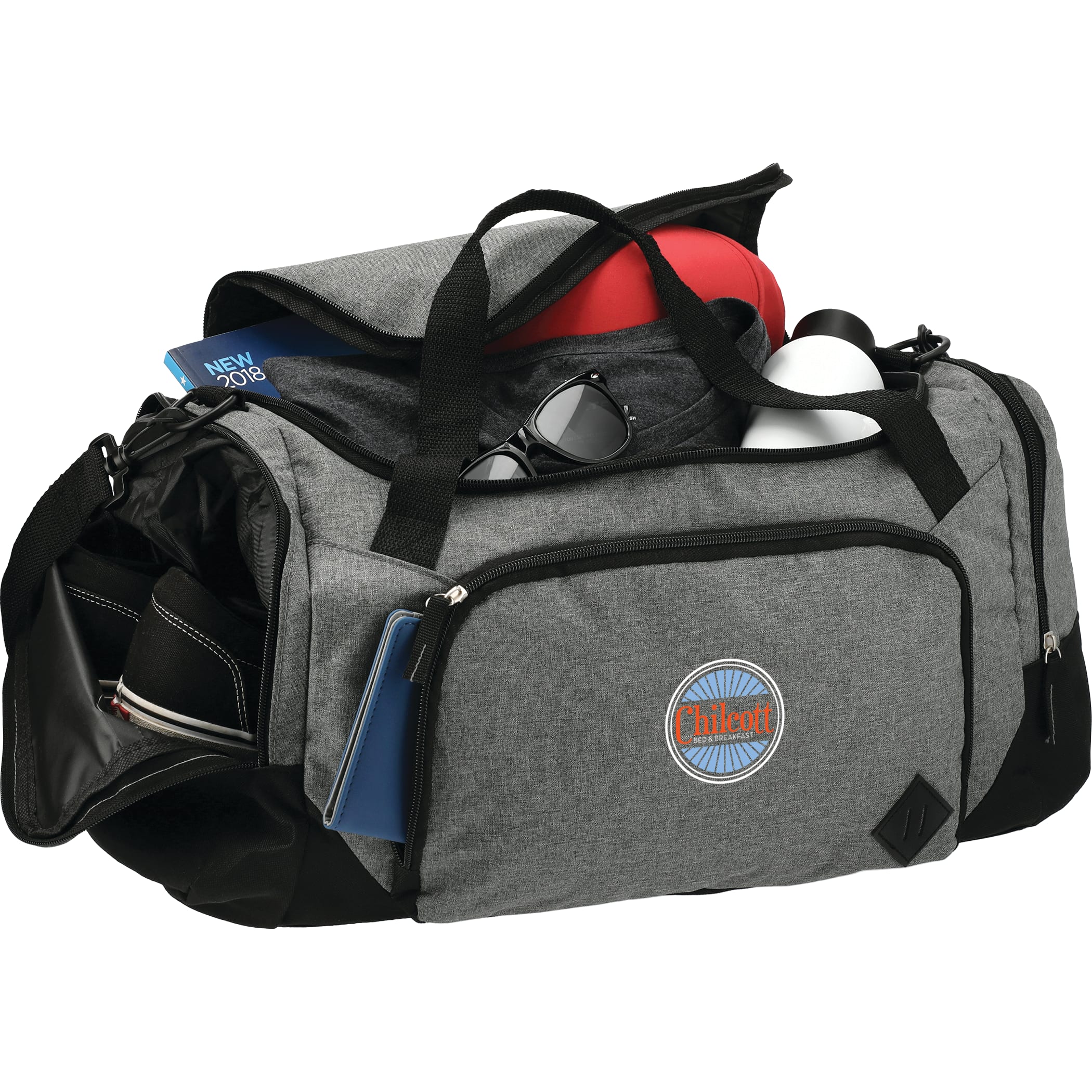 Graphite 21" Weekender Duffle Bag with Side Shoe Pocket 1