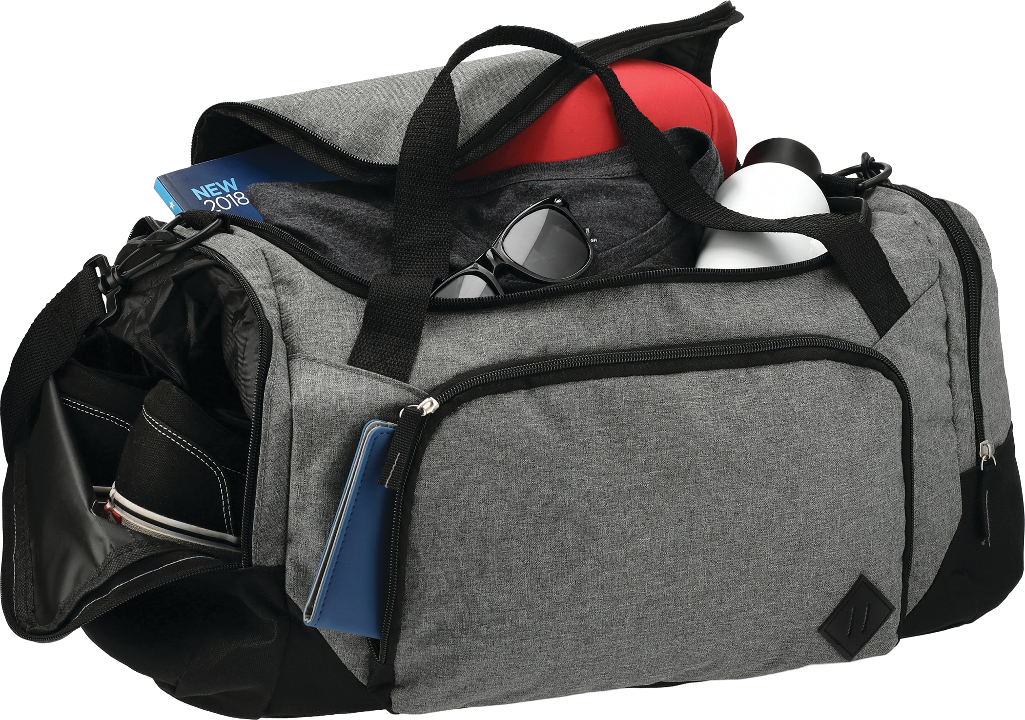 Graphite 21" Weekender Duffle Bag with Side Shoe Pocket 1