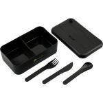 Bamboo Fiber Lunch Box with Utensils - 1022-14BKAngle-Right Bamboo Fiber Lunch Box with Utensils - 1022-14BKAngle-Right