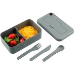 Bamboo Fiber Lunch Box with Utensils - 1022-14GYAngle-Right Bamboo Fiber Lunch Box with Utensils - 1022-14GYAngle-Right
