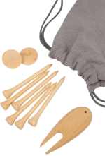 Bamboo Golf Tee Set with Recycled Pouch - 1401-44GYAngle-Right Bamboo Golf Tee Set with Recycled Pouch - 1401-44GYAngle-Right