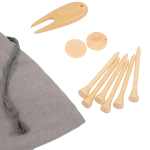Bamboo Golf Tee Set with Recycled Pouch - 1401-44GYAngle-Right Bamboo Golf Tee Set with Recycled Pouch - 1401-44GYAngle-Right