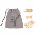 Bamboo Golf Tee Set with Recycled Pouch 1 Bamboo Golf Tee Set with Recycled Pouch 1