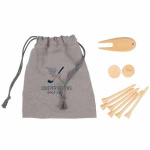 Bamboo Golf Tee Set with Recycled Pouch 1 Bamboo Golf Tee Set with Recycled Pouch 1