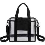 Small Clear Tote - 7901-58BKFront Small Clear Tote - 7901-58BKFront