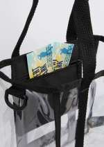 Small Clear Tote - 7901-58BKFront Small Clear Tote - 7901-58BKFront
