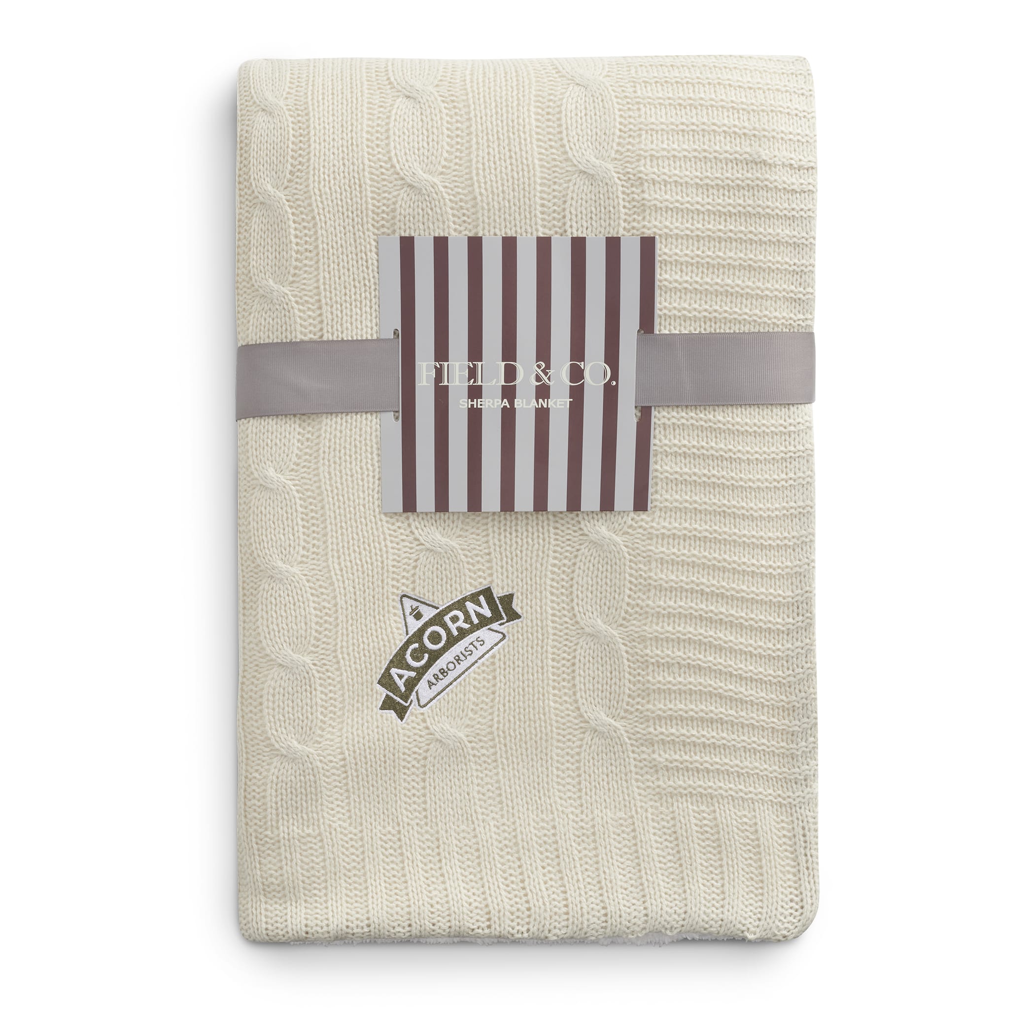 Field Cable Knit Sherpa Blanket – Branded Items