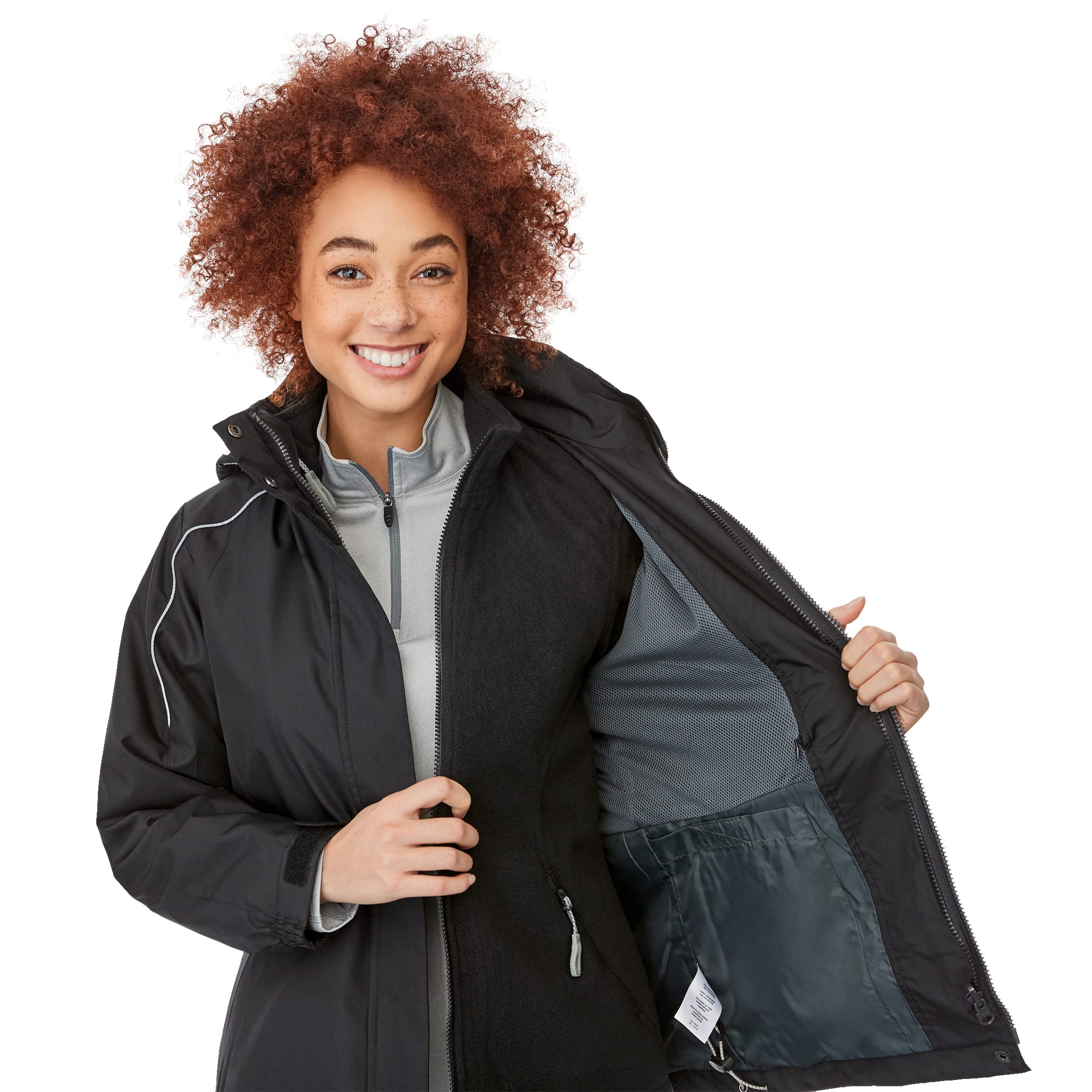 Women's VALENCIA Waterproof Fleece 3-in-1 Jacket with Detachable Hood 1