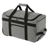 Graphite Recycled Wheeled Duffle Bag - 8400-41GAAngle-Left Graphite Recycled Wheeled Duffle Bag - 8400-41GAAngle-Left