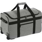 Graphite Recycled Wheeled Duffle Bag - 8400-41GAAngle-Right Graphite Recycled Wheeled Duffle Bag - 8400-41GAAngle-Right