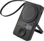 UL Listed MagClick™ Power Bank and Watch Charger - 7122-18BKAngle-Left UL Listed MagClick™ Power Bank and Watch Charger - 7122-18BKAngle-Left