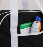 Varsity Sport Duffle Bag - SM-8222BKFront Varsity Sport Duffle Bag - SM-8222BKFront