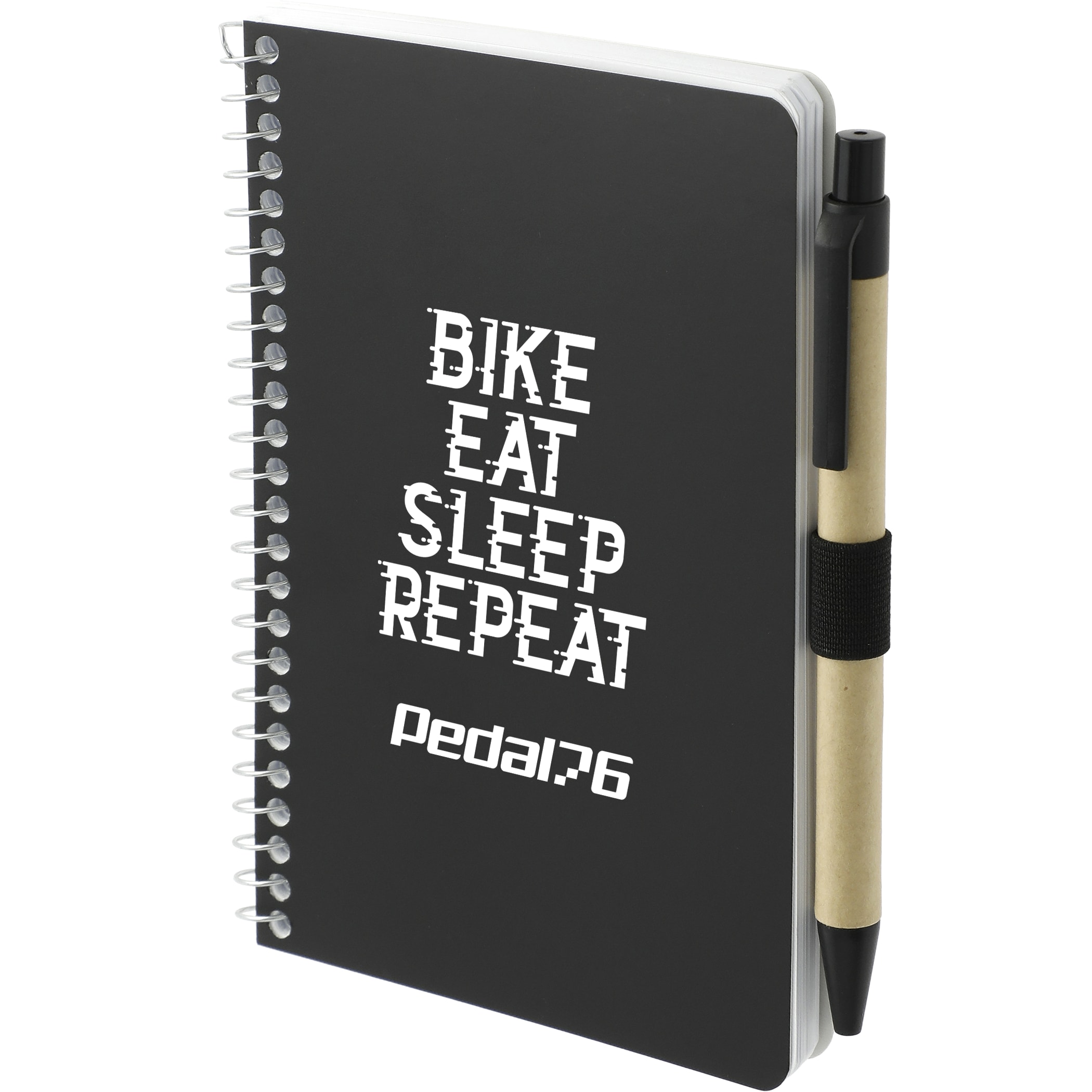 4'' x 6'' FSC® Mix Pocket Spiral Notebook with Pen 1