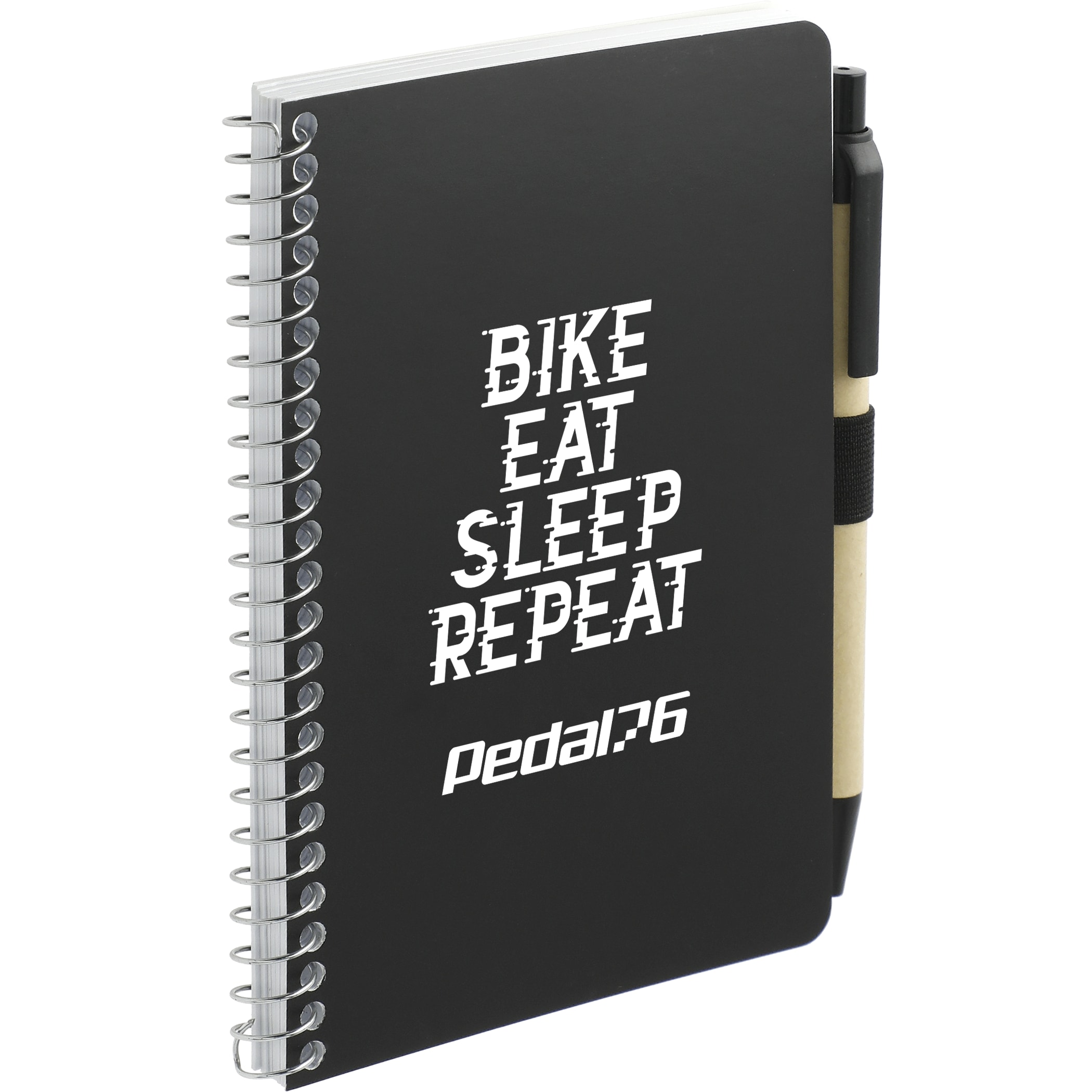 4'' x 6'' FSC® Mix Pocket Spiral Notebook with Pen 1