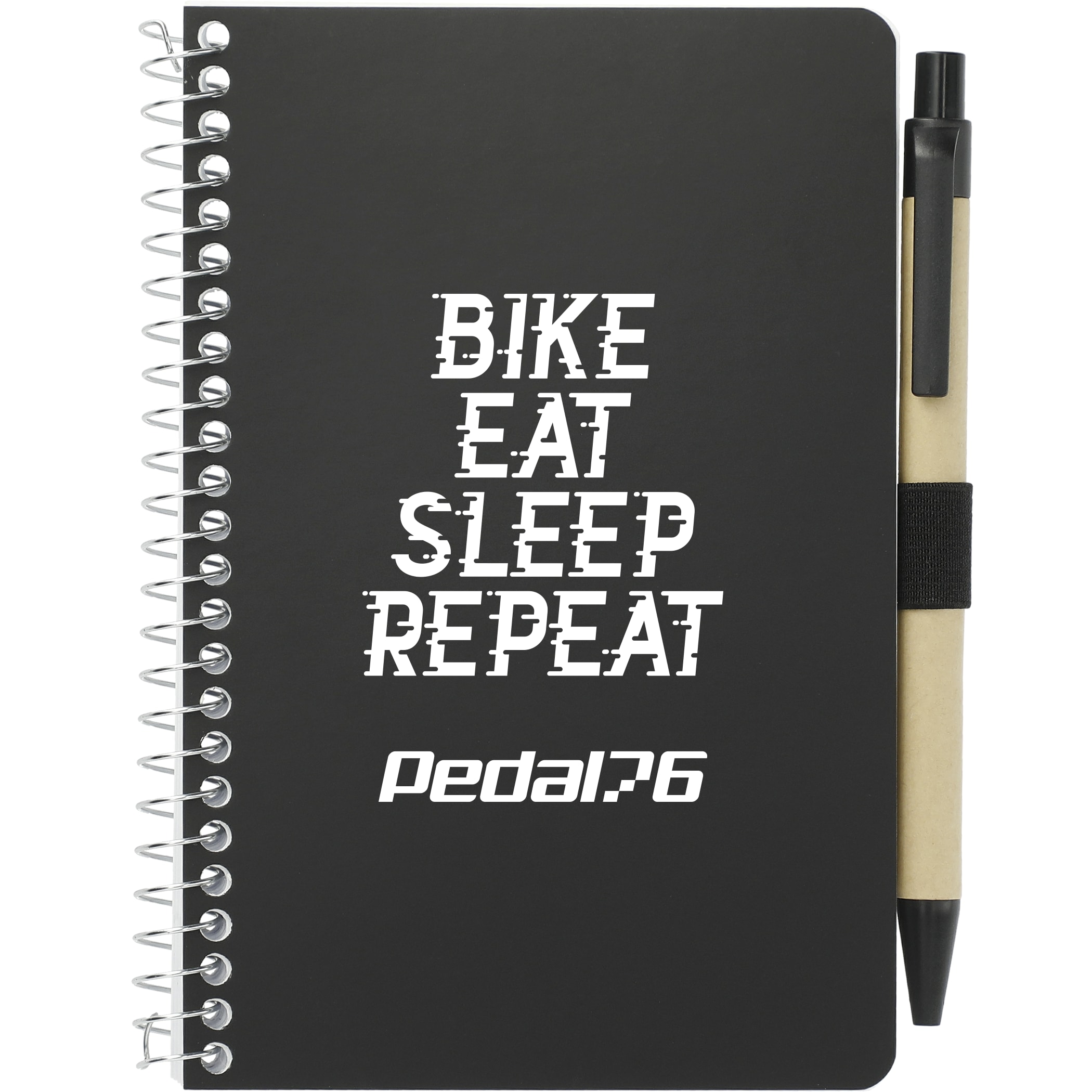 4'' x 6'' FSC® Mix Pocket Spiral Notebook with Pen 1