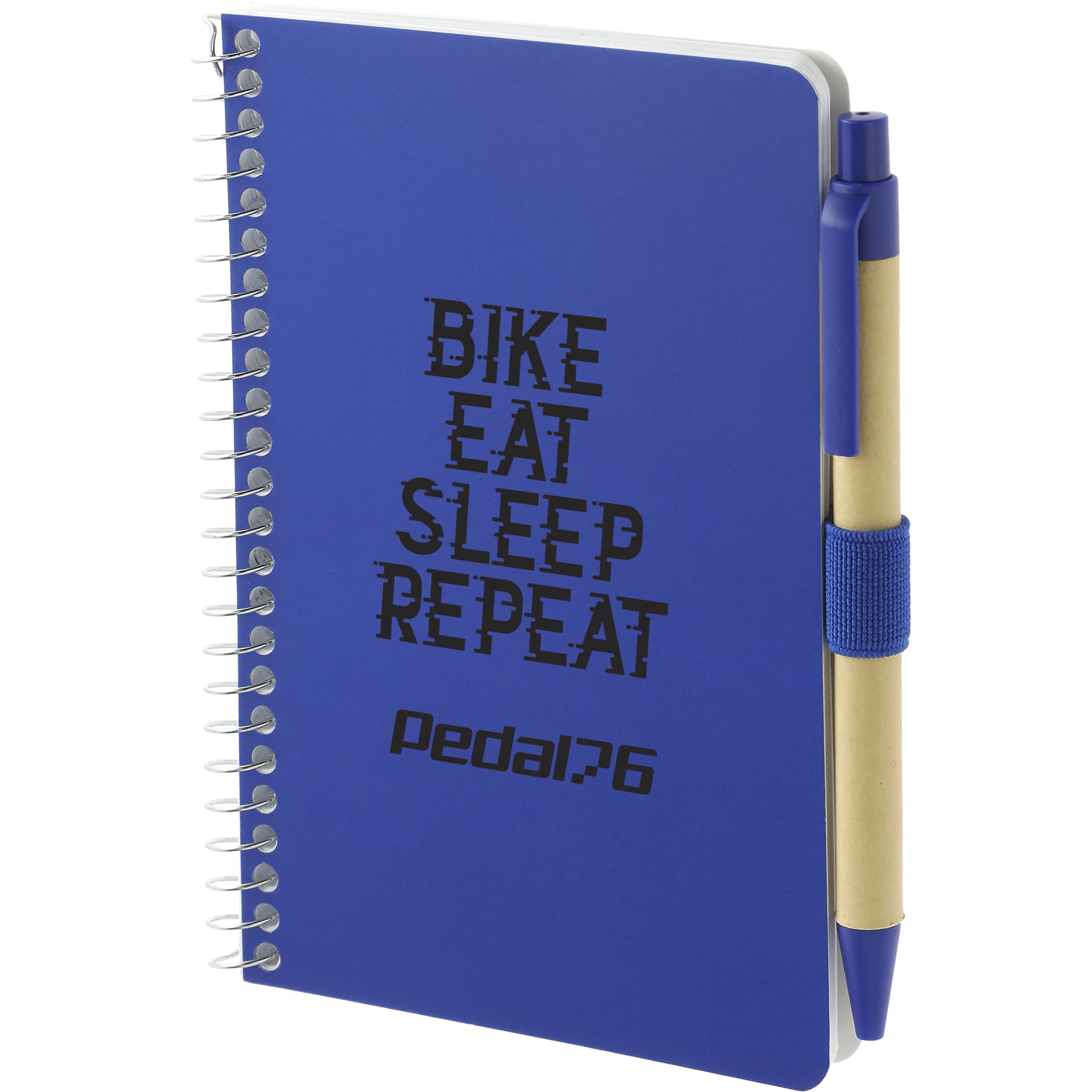 4'' x 6'' FSC® Mix Pocket Spiral Notebook with Pen 1