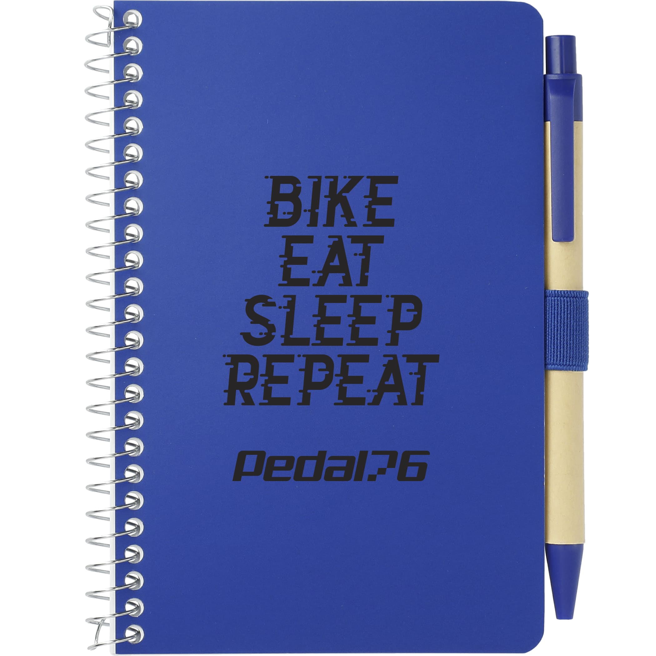 4'' x 6'' FSC® Mix Pocket Spiral Notebook with Pen 1