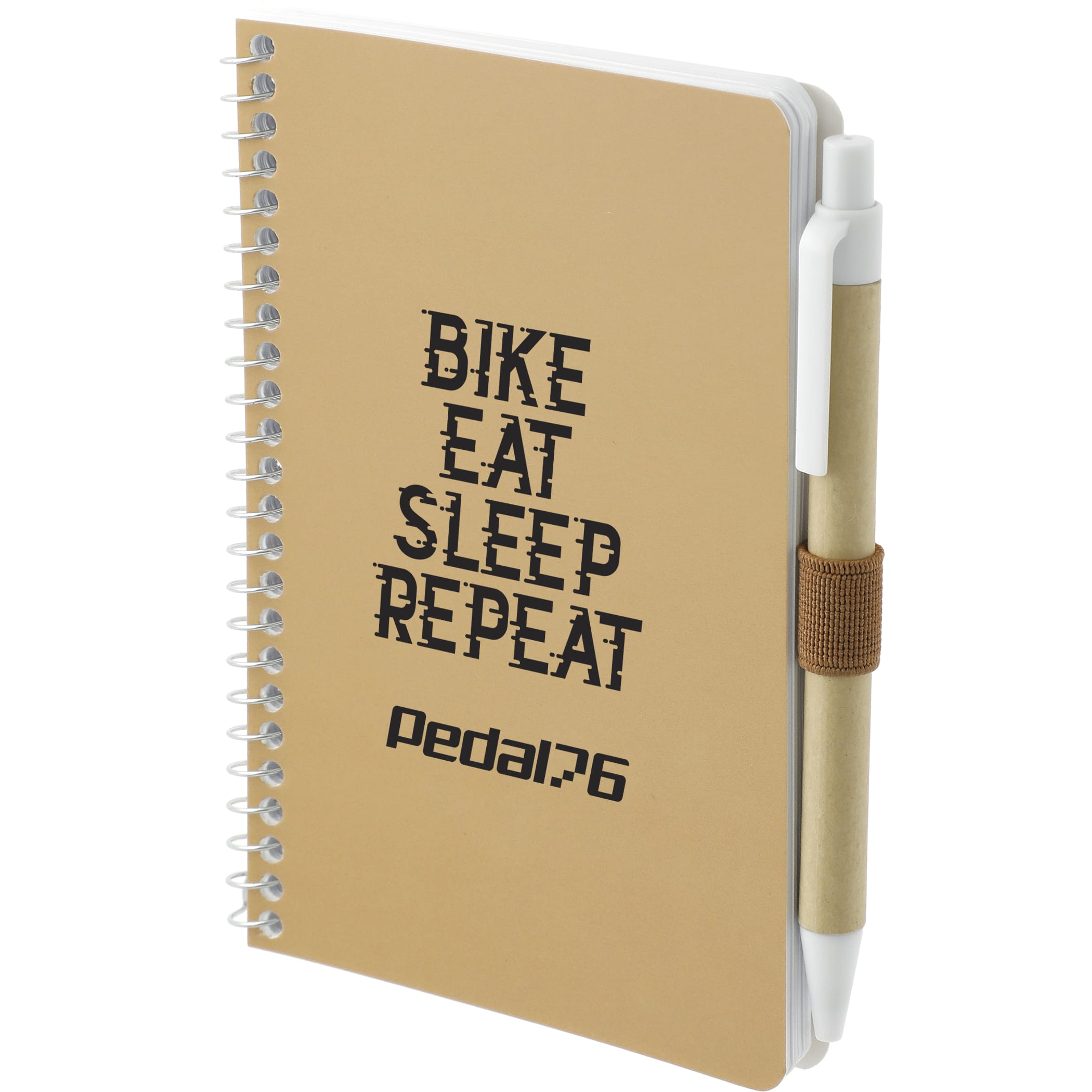 4'' x 6'' FSC® Mix Pocket Spiral Notebook with Pen 1