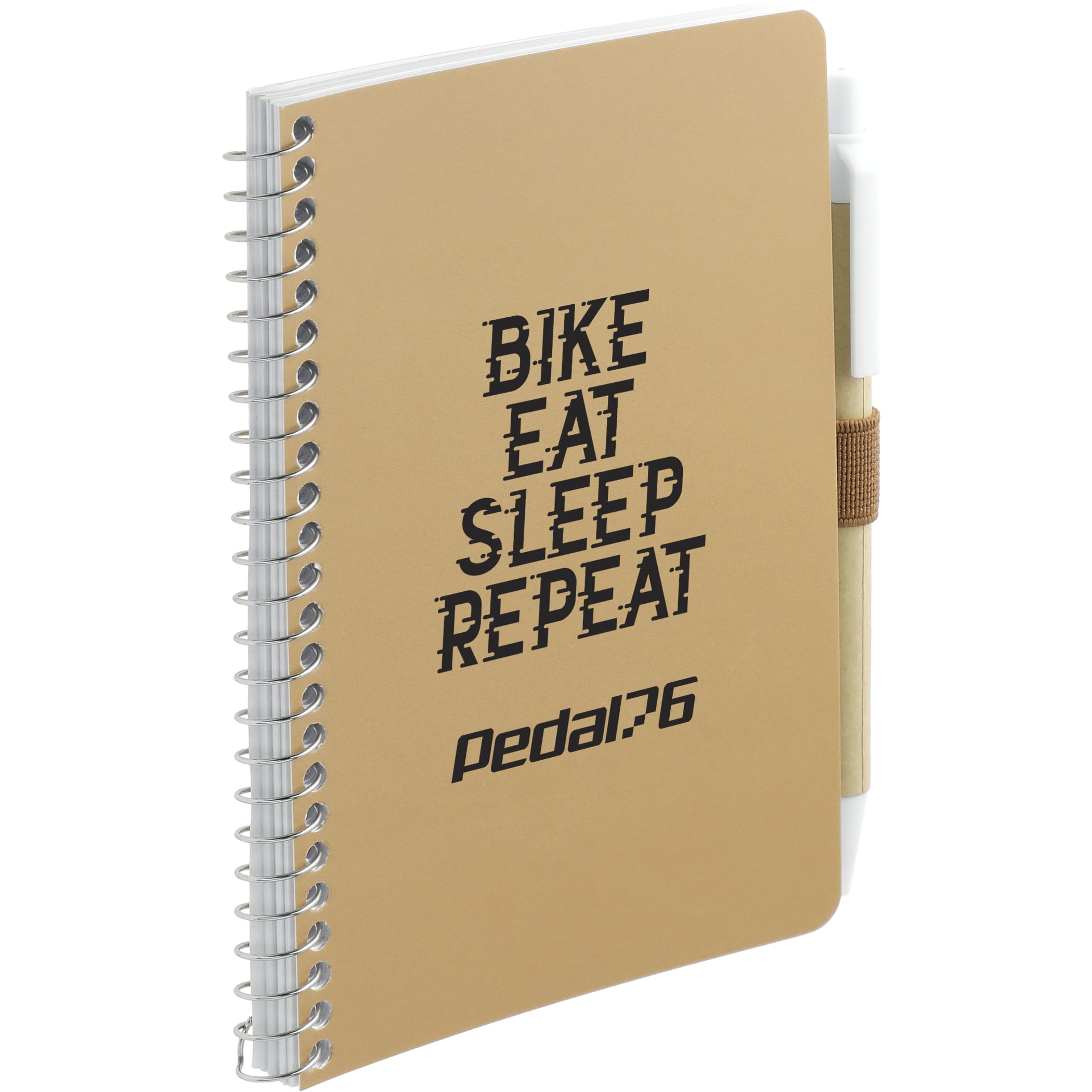 4'' x 6'' FSC® Mix Pocket Spiral Notebook with Pen 1