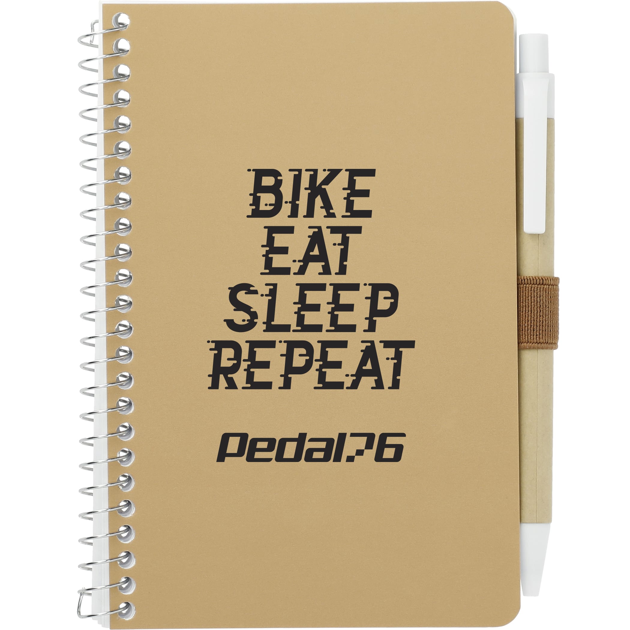 4'' x 6'' FSC® Mix Pocket Spiral Notebook with Pen 1